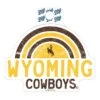 Wyoming Cowboys Brinley Decal – Brown/Gold -Sports Fashion Clothing Store B577H STICKER