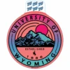 Wyoming Cowboys Ombre Mountain Decal 1 Wyoming Cowboys Ombre Mountain Decal -Sports Fashion Clothing Store BKG5B STICKER