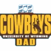 Wyoming Cowboys Dad Decal – Brown -Sports Fashion Clothing Store BKGMC STICKER