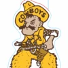 Wyoming Cowboys Vintage Pistol Pete Decal -Sports Fashion Clothing Store BKTF9 STICKER
