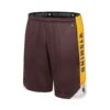 Wyoming Cowboys Haller Shorts – Brown/Gold/White -Sports Fashion Clothing Store COBS11533 WYOM MF