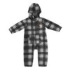 Wyoming Cowboys Infant Polar Fleece Romper – Black Plaid -Sports Fashion Clothing Store COER20270 WYOM F