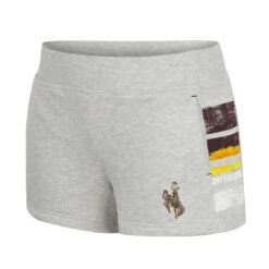 Wyoming Cowboys Baby Talk Terry Short – Heather Grey