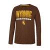 Wyoming Cowboys Takagi L/S Tee – Brown -Sports Fashion Clothing Store COTL11505S WYOM 001 MF