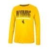 Wyoming Cowboys Takagi L/S Tee – Gold -Sports Fashion Clothing Store COTL11505S WYOM 002 MF