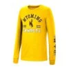 Wyoming Cowboys Youth Rooftop L/S Tee – Gold -Sports Fashion Clothing Store COTL40707 WYOM 001 MF