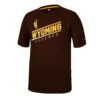 Wyoming Cowboys Dual Blend S/S Tee – Brown -Sports Fashion Clothing Store COTS11447 WYOM MF