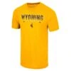 Wyoming Cowboys Ticking Like This S/S Tee – Gold -Sports Fashion Clothing Store COTS11549 WYOM 001 MF