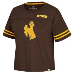 Wyoming Cowboys Women’s One Earth S/S Tee – Brown