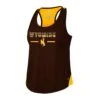 Wyoming Cowboys Women’s Razorback Tank – Brown/Gold
