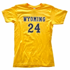 Wyoming Cowboys Hunter Maldonado Jersey #24 Youth S/S Tee – Gold