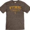 Wyoming Cowboys Triblend Admirable S/S Tee – Brown -Sports Fashion Clothing Store NPXBN MTBT2 BROWN
