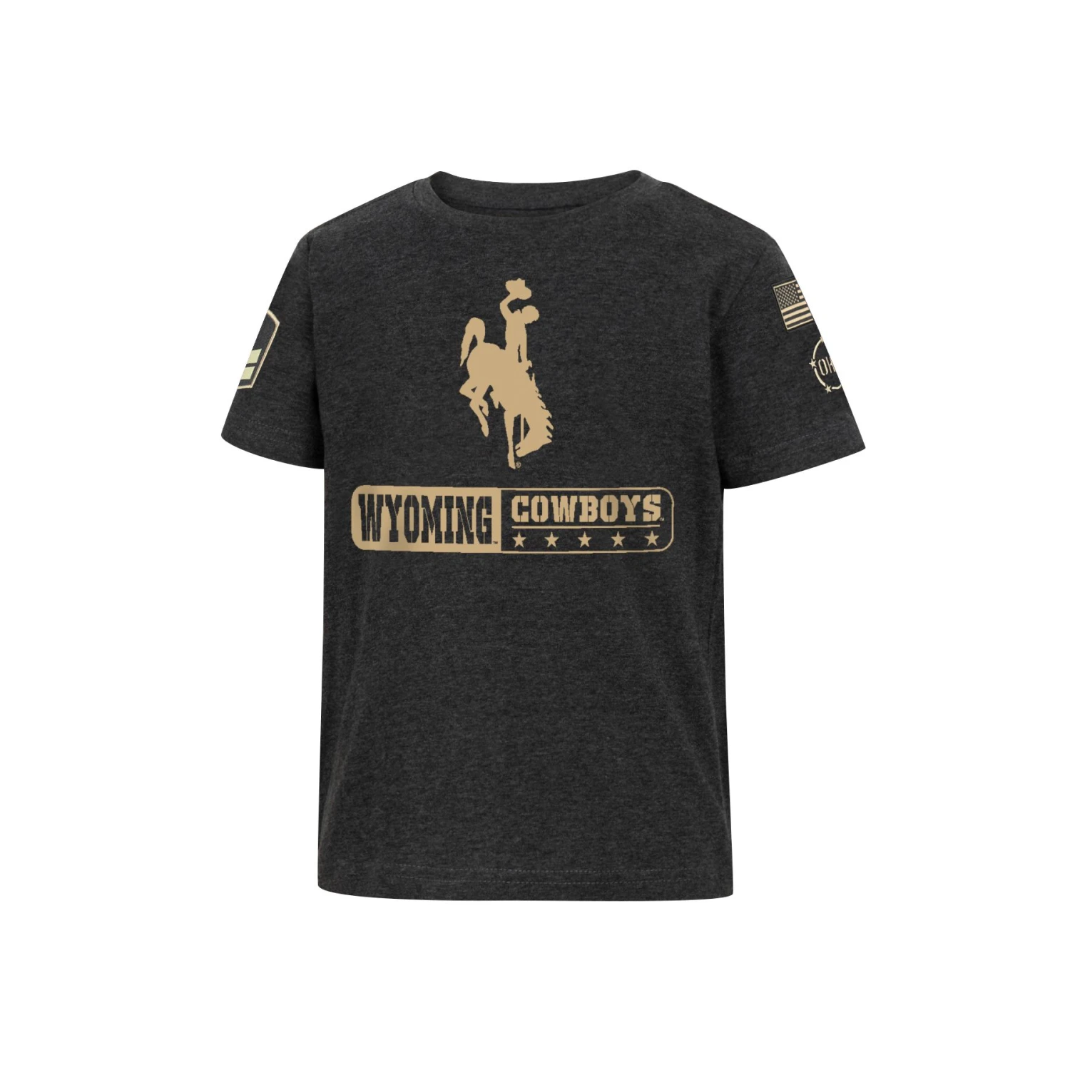 Wyoming Cowboys OHT Toddler’s Breaker S/S Tee – Black 3 Wyoming Cowboys OHT Toddler’s Breaker S/S Tee – Black