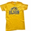 Wyoming Cowgirls Tommi Olson #24 Tee – Gold -Sports Fashion Clothing Store Olson BB Shirt