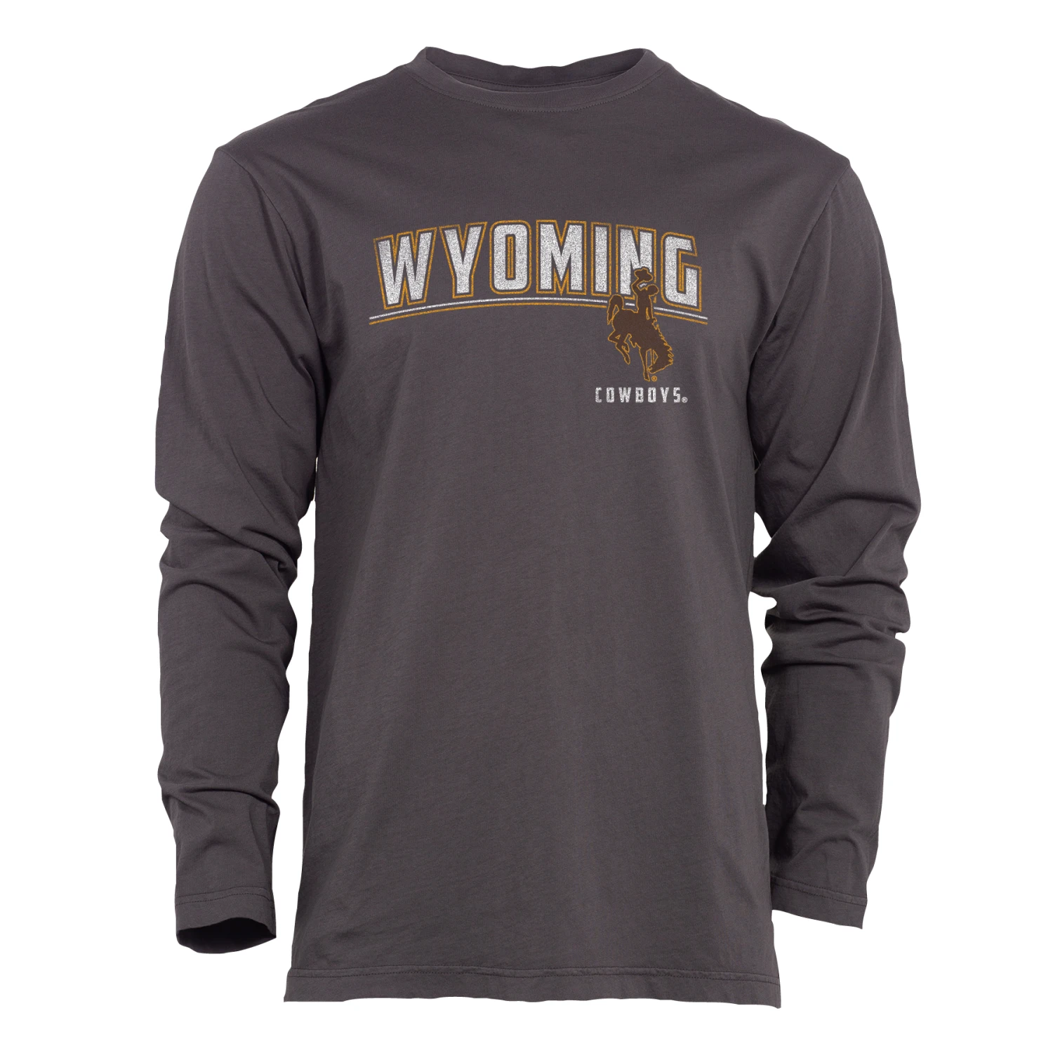 Wyoming Cowboys Soft Wash L/S Tee – Black 3 Wyoming Cowboys Soft Wash L/S Tee – Black