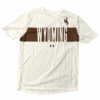UA Wyoming Cowboys Stripe S/S Tee – White -Sports Fashion Clothing Store UA Wyoming Cowboys Stripe SS Tee White