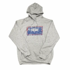 One Wyoming State Flag Hood – Grey