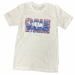 One Wyoming State Flag S/S Tee – White