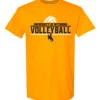 Wyoming Cowgirls 2022 Volleyball Tee – Gold -Sports Fashion Clothing Store Volleyball mockup scaled 1
