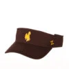 Wyoming Cowboys Visor – Brown -Sports Fashion Clothing Store WYOVSR0020 30 Left scaled 1