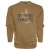 Wyoming Cowboys Sanded Crew – Russett -Sports Fashion Clothing Store Wyoming Cowboys Sanded Crew – Russett