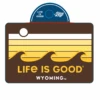 Wyoming Cowboys Waves Decal -Sports Fashion Clothing Store Wyoming Cowboys Waves Decal