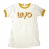 Wyoming Cowboys Women’s S/S Ringer Tee – White/Gold -Sports Fashion Clothing Store Wyoming Cowboys Womens SS Ringer Tee WhiteGold