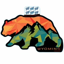 Wyoming Mountain Bear Decal