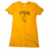 Wyoming Cowboys Women’s Outline S/S Tee – Gold -Sports Fashion Clothing Store Wyoming print w ss gold