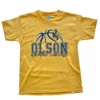 Wyoming Cowgirls Tommi Olson #24 Youth Tee – Gold -Sports Fashion Clothing Store Youth Olson BB Shirt