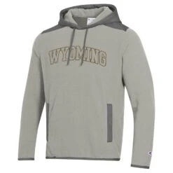 Wyoming Cowboys Hooded Fleece Jacket – Grey