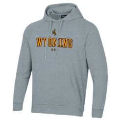 UA Wyoming Cowboys All Day Hood -True Grey