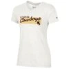 Wyoming Cowboys Women’s Triblend V-Neck S/S Tee – White Alabaster