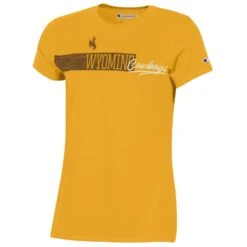 Wyoming Cowboys Women’s Classic S/S Tee – Gold