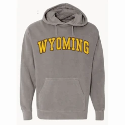 Wyoming Cowboys Distressed Hood – Grey