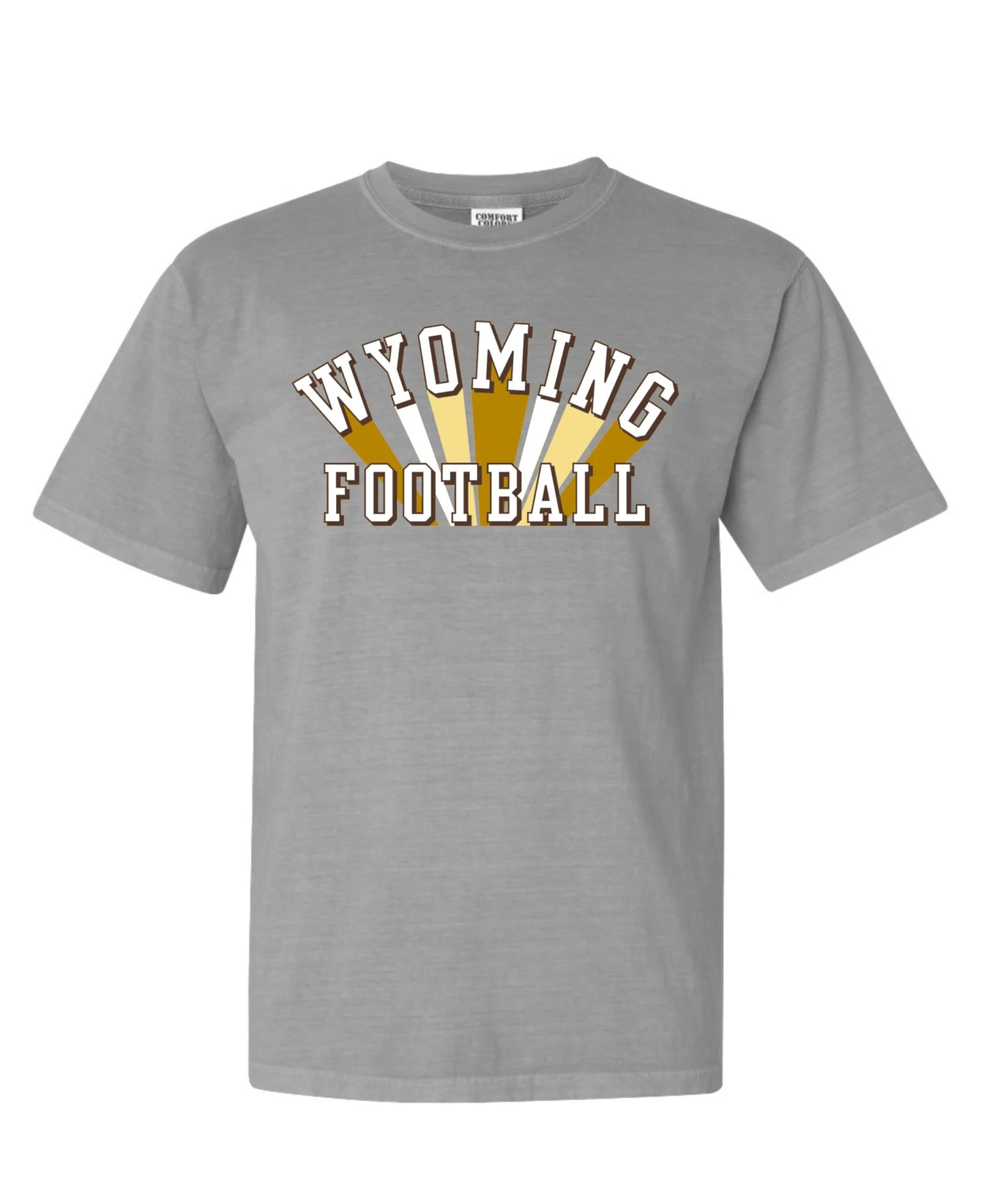 Wyoming Cowboys Women’s Comfort Wash S/S Tee – Grey