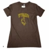 Wyoming Cowboys Women’s Outline S/S Tee – Expresso -Sports Fashion Clothing Store espresso
