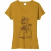 Wyoming Cowboys Women’s Pistol Pete S/S Tee – Gold -Sports Fashion Clothing Store gold WyoPrint Womens