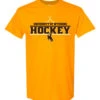 Wyoming Cowboys 2022 Hockey Tee – Gold -Sports Fashion Clothing Store hockey mockup scaled 1