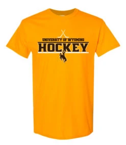 Wyoming Cowboys 2022 Hockey Tee – Gold