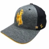Wyoming Cowboys 1st And Goal FlexFit Hat – Grey/Black -Sports Fashion Clothing Store hypercool flex fit 1