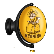 Wyoming Cowboys Oval Pistol Pete Rotating Light