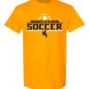 Wyoming Cowgirls 2022 Soccer Tee – Gold -Sports Fashion Clothing Store soccer mockup scaled 1