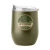 Wyoming Cowboys 16oz Badge Powder Coat Tumbler – Olive -Sports Fashion Clothing Store wyoming 16oz olive badge powder coat curved bev 781451 920x