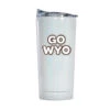 Wyoming Cowboys 20oz Bubble Tumbler – Iridescent White -Sports Fashion Clothing Store wyoming 20oz bubble iridescent tumbler 606091 920x