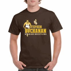 Wyoming Cowboys Stephen Buchanan S/S Tee – Brown